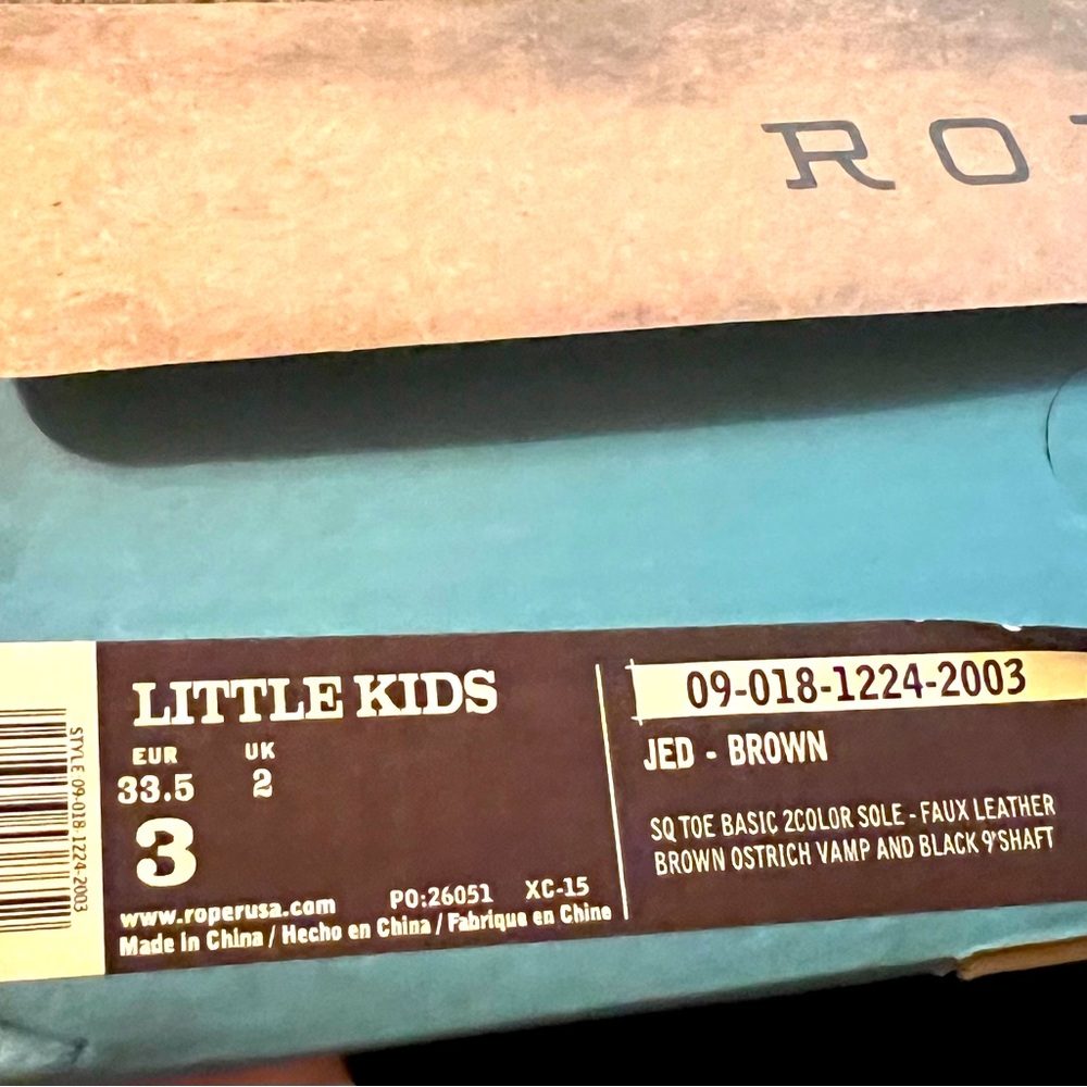 Roper boots.  Never worn